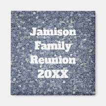 Wiedersehen Blue Gray Mosaic Tile Keepake