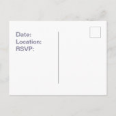 Wiedersehen Blue Mosaic Einladung Postkarte (Rückseite)