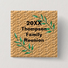 Wiedersehen Branches Nature Theme Keepake Button