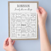 Wiedersehen Burlap-für Familien mit benutzerdefini Flyer (Hand)