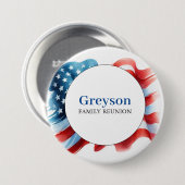 Wiedersehen-Buttons für die Familie Rot Weiß und B Button (Vorne & Hinten)