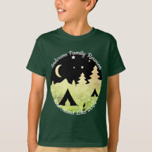 Wiedersehen-Camping-Szenenumgebung T - Shirt