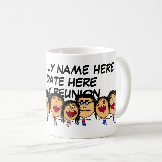Wiedersehen Cartoon Kaffeetasse (VorderseiteRechts)