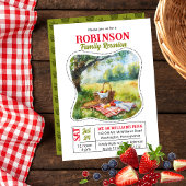 Wiedersehen Celebration der Picnic Basket Scene-Fa Einladung