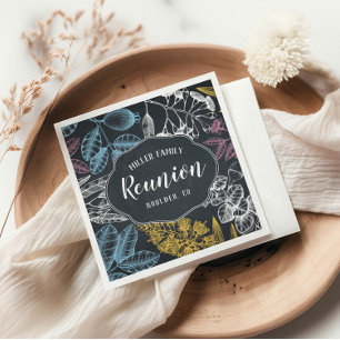 Wiedersehen Chalk-Vintages Blumenpapier Serviette