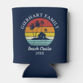 Wiedersehen Coastal Vacacation Beach Cruise Retro Dosenkühler (Rückseite)