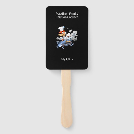 Wiedersehen-Cookie für Hühnerfamilien Fächer (Rückseite)