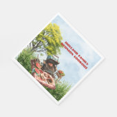 Wiedersehen Cookout der Familie im Parkpapier Napk Serviette (Ecke)
