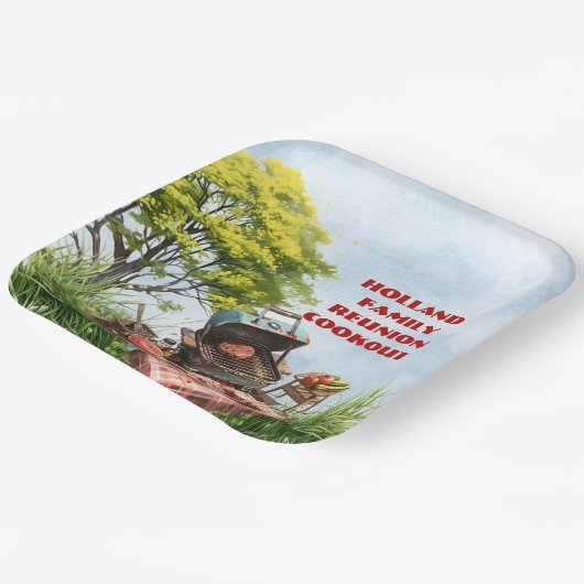 Wiedersehen-Cookout in der Parkpapierplatte Pappteller (Gewinkelt)