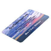 Wiedersehen Cruise Cabin Marker Ocean Sunset Magnet (Linke Seite)