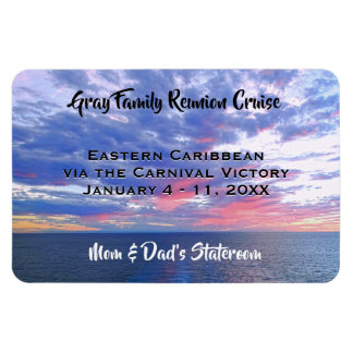 Wiedersehen Cruise Cabin Marker Ocean Sunset Magnet