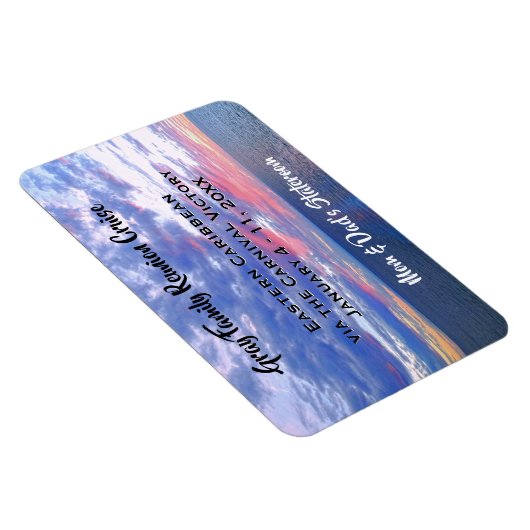 Wiedersehen Cruise Cabin Marker Ocean Sunset Magnet (Rechte Seite)