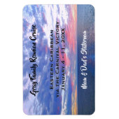 Wiedersehen Cruise Cabin Marker Ocean Sunset Magnet (Vertikal)