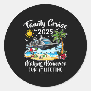 Wiedersehen Cruise Family 2025 Runder Aufkleber