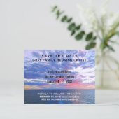 Wiedersehen Cruise Vacation | Save The Date Ankündigungspostkarte (Stehend Vorderseite)