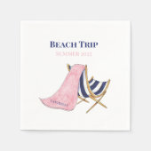 Wiedersehen Custom Beach Trip Beach Chair Serviette (Vorderseite)