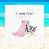Wiedersehen Custom Beach Trip Beach Chair Serviette