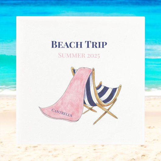 Wiedersehen Custom Beach Trip Beach Chair Serviette