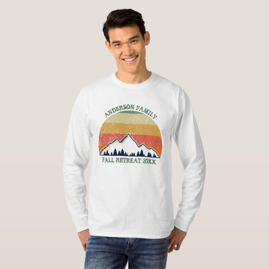 Wiedersehen Custom Coole Fall Sunset Long Sleeve T-Shirt (Vorne ganz)