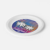 Wiedersehen Custom Cruise Vacation Pappteller (Schrägansicht)