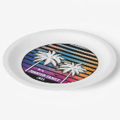 Wiedersehen Custom Cruise Vacation Pappteller (Schrägansicht)