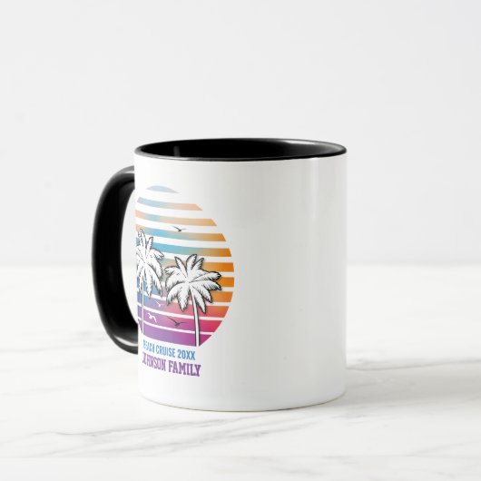 Wiedersehen Custom Cruise Vacation Tasse (Vorderseite Links)