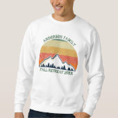 Wiedersehen Custom Fall Retreat Cooler Sonnenunter Sweatshirt (Vorderseite)