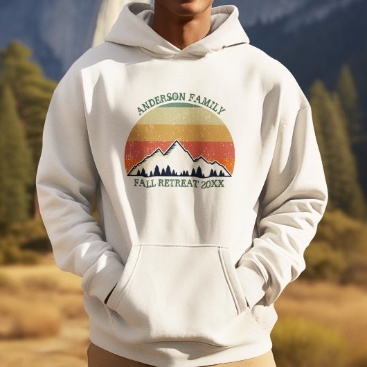 Wiedersehen Custom Fall Retreat Sunset Hoodie