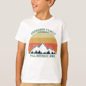 Wiedersehen Custom Fall Retreat Sunset Kids Family T-Shirt (Vorderseite)