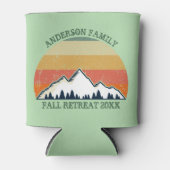 Wiedersehen Custom Fall Retreat Sunset Mountain Dosenkühler (Vorderseite)