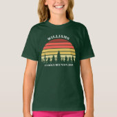 Wiedersehen Custom Forest Camping Trip Sunset T-Shirt (Vorderseite)