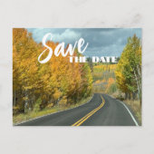 Wiedersehen Custom Foto Save the Date Ankündigungspostkarte (Vorderseite)