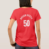 Wiedersehen Custom Matching 50. Geburtstag Foto T-Shirt (Rückseite)