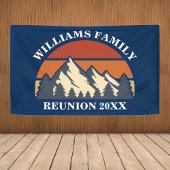 Wiedersehen Custom Nature Mountain Sunset Party Banner