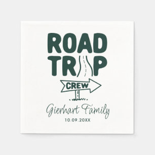 Wiedersehen Custom Road Trip Vacacation Family Serviette