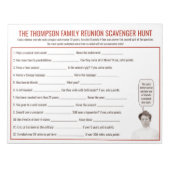 Wiedersehen Custom Scavenger Hunt Game | Notizblock (Vorderseite)