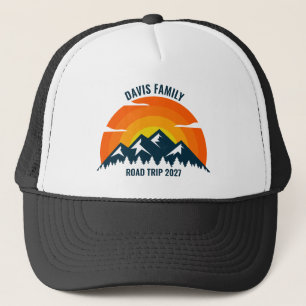 Wiedersehen Custom Sunset Mountain Road Trip Truckerkappe