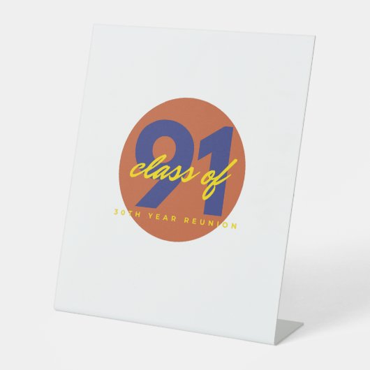 Wiedersehen der 1991-Klasse Sockelschild (Vorderseite)