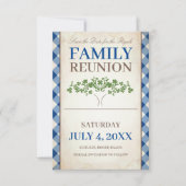 Wiedersehen der Baumfamilie Save the Date Einladung (Vorderseite)