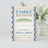 Wiedersehen der Baumfamilie Save the Date Einladung (Stehend Vorderseite)