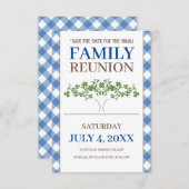 Wiedersehen der Baumfamilie Save the Date Einladung (Vorne/Hinten)