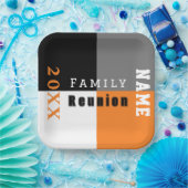 Wiedersehen der benutzerdefinierten, orangefarbene pappteller (Party)