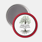 Wiedersehen der dunkelroten Stammbaumfamilie Magnet (Vorderseite/Rückseite)