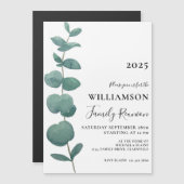 Wiedersehen der Eucalyptus-Familie Magneteinladung (Vorne/Hinten)