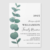 Wiedersehen der Eucalyptus-Familie Magneteinladung (Vorderseite)