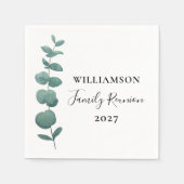 Wiedersehen der Eucalyptus-Familie Serviette (Vorderseite)