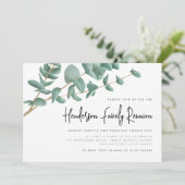 Wiedersehen der Eukalyptusbaum-Familie Einladung (Stehend Vorderseite)