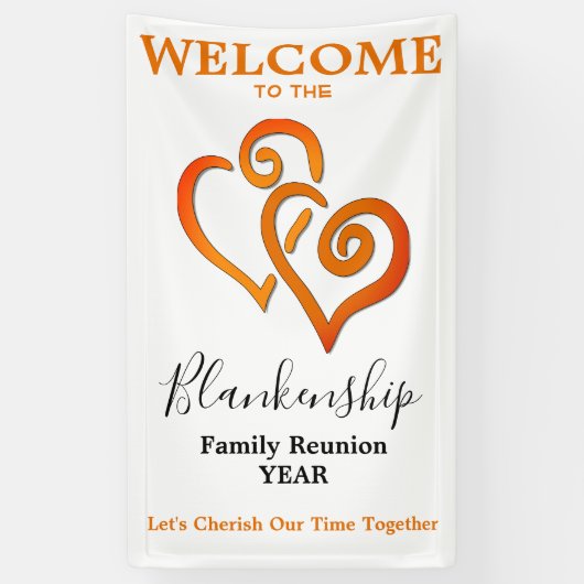 Wiedersehen der Familie der verknüpften Herzen - V Banner (Vertikal)