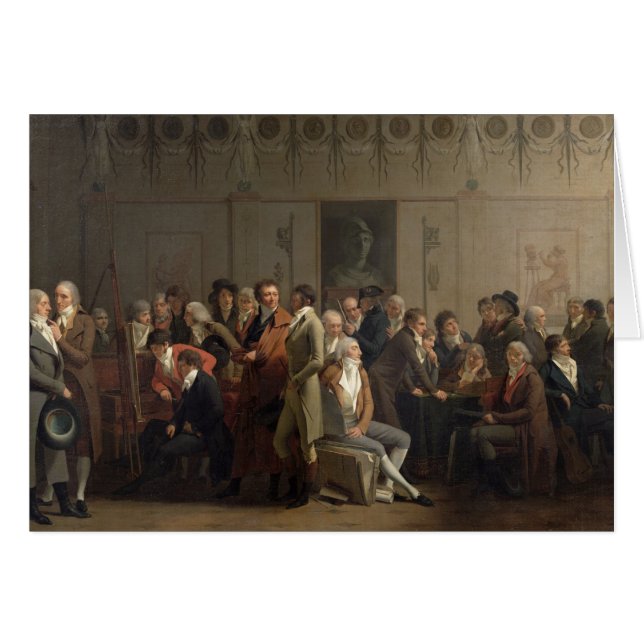 Wiedersehen der Künstler im Studio von Isabey, (Vorderseite (Horizontal))