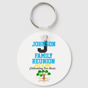 Wiedersehen der Namensfamilie mit beliebigen Daten Schlüsselanhänger